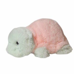 2021 World's Softest Plush Pink & Green Turtle Stuffed Plush Toy 10"